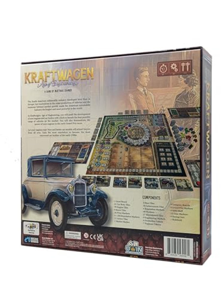 Arcane Wonders Kraftwagen Age Of Engineering – Arcane Wonders Strategy Board Game – Compete In The Early Days Of Automobiles – Engine-Building Game – Tactical Decisions And Economic Management For Strategy Lovers