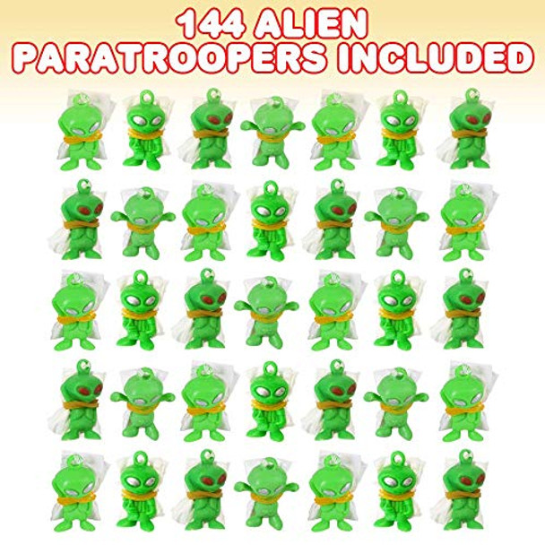 Artcreativity Alien Paratroopers With Parachutes, Bulk Pack Of 144, Durable Plastic Guys Playset, Fun Parachute Party Favors, Goody Bag Stuffers, For Boys And Girls Artcreativity Alien Paratroopers With Parachutes, Bulk Pack Of 144, Durable Plastic Guys Playset, Fun Parachute Party Favors, Goody Bag Stuffers, For Boys And Girls