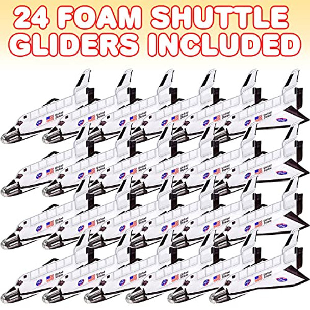 Artcreativity Space Party Bundle - Includes 24 Space Shuttle Gliders + 1 Rocket Plush Toy + 2 Inflatable Astronauts + 1 Astronaut Plush Toy Artcreativity Space Party Bundle - Includes 24 Space Shuttle Gliders + 1 Rocket Plush Toy + 2 Inflatable Astronauts + 1 Astronaut Plush Toy