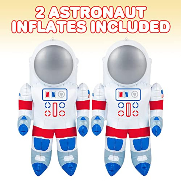 Artcreativity Space Party Bundle - Includes 24 Space Shuttle Gliders + 1 Rocket Plush Toy + 2 Inflatable Astronauts + 1 Astronaut Plush Toy Artcreativity Space Party Bundle - Includes 24 Space Shuttle Gliders + 1 Rocket Plush Toy + 2 Inflatable Astronauts + 1 Astronaut Plush Toy