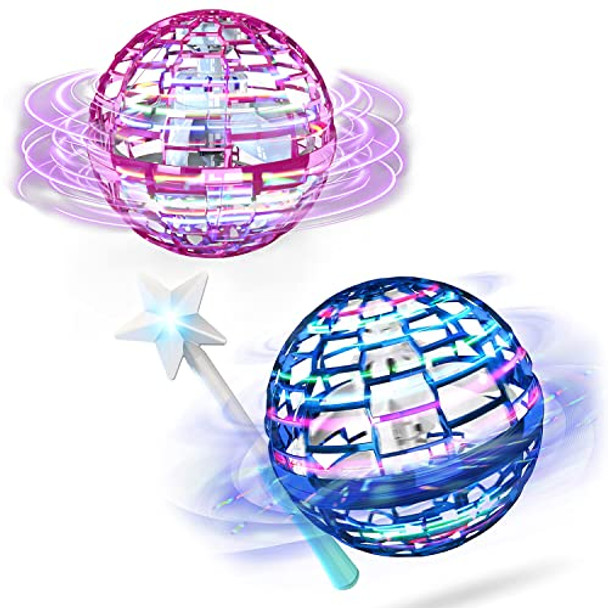 Athleria Blue+Pink Flying Orb Ball With A Magic Wand,Cool Gadgets Led Light Up Toy Glow In The Dark,Hand Operated Drones For Kid,Birthday For Kids Toys For Boy Girl Age 6 7 8 9 10 Athleria Blue+Pink Flying Orb Ball With A Magic Wand,Cool Gadgets Led Light Up Toy Glow In The Dark,Hand Operated Drones For Kid,Birthday For Kids Toys For Boy Girl Age 6 7 8 9 10