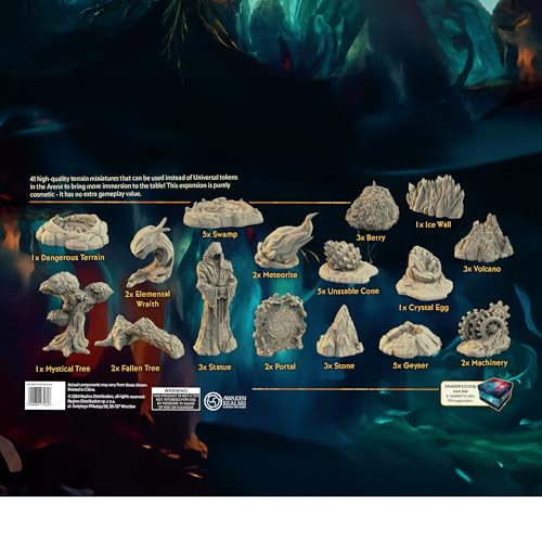 Awaken Realms Dragon Eclipse Terrains Miniature Expansion - 41 Terrain Miniatures, Detailed Arena Terrain Pieces For Enhanced Immersion, 10+ Sculpt Designs, Made By Awaken Realms