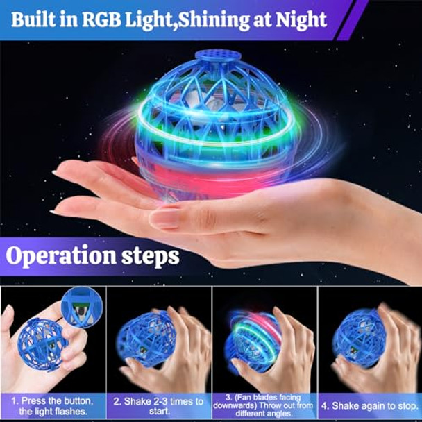 B-Qtech Flying Orb Ball Toy For Kids, Hand Controlled Boomerang Orb Throw-Proof Durable Mini Fly Spinner Led Lights Magic Ball Shining Cool Toys Birthday S For 7 8 9 10+ Boys Girls Teens B-Qtech Flying Orb Ball Toy For Kids, Hand Controlled Boomerang Orb Throw-Proof Durable Mini Fly Spinner Led Lights Magic Ball Shining Cool Toys Birthday S For 7 8 9 10+ Boys Girls Teens