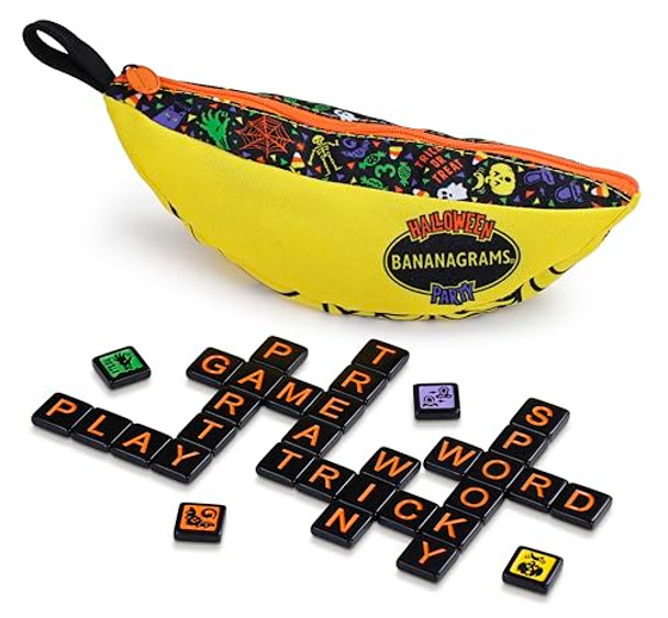 Bananagrams Halloween Party Family Tile Game Ages 10+ 2-8 Players 30 Minutes Playing Time