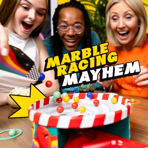 Big Potato Whirly Derby: The All Action Marble Racing Game Family Board Game, For 2-6 Players, Age 8+