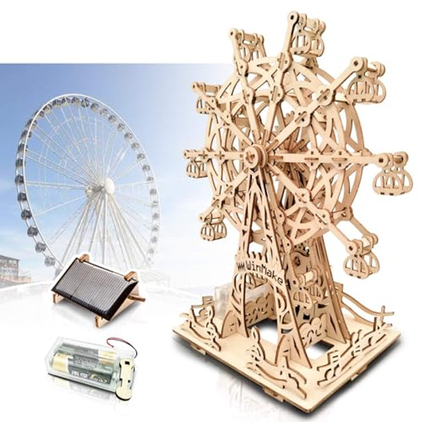 Bokexing 3D Wooden Ferris Wheel Puzzle With Music Box, Brain Teaser For Adults And Kids Us Bokexing 3D Wooden Ferris Wheel Puzzle With Music Box, Brain Teaser For Adults And Kids Us