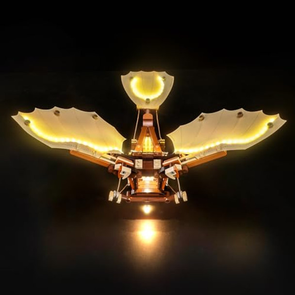 Brickshining Led Lighting Compatible With Lego Leonardo Da Vinci’S Flying Machine, Light Kit Compatible With Lego 10363 Leonardo Da Vinci’S Flying Machine, Not Included The Model Set Brickshining Led Lighting Compatible With Lego Leonardo Da Vinci’S Flying Machine, Light Kit Compatible With Lego 10363 Leonardo Da Vinci’S Flying Machine, Not Included The Model Set
