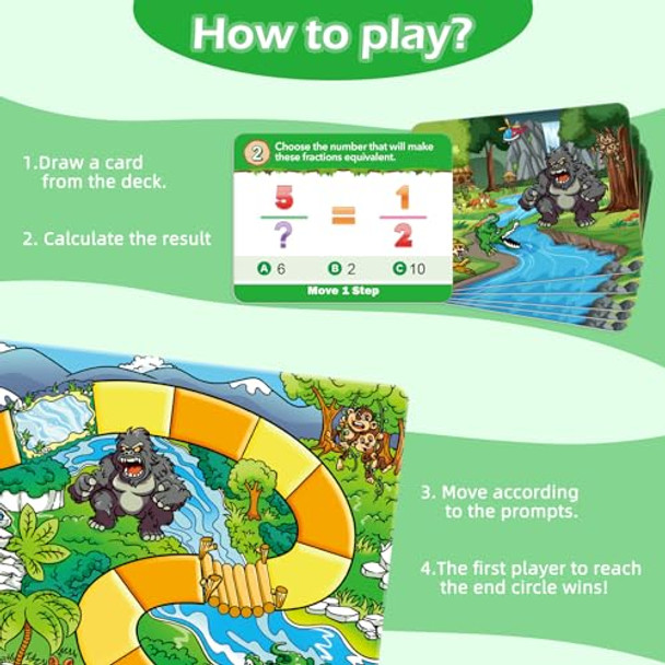 Broytain Forest Fraction Board Gamemath Games For Kidsfraction Play Games - Gr. 3-4Educational Learning Board Games For Boys And Girlsclassroom Travel Indoor Outdoor Family Games Broytain Forest Fraction Board Gamemath Games For Kidsfraction Play Games - Gr. 3-4Educational Learning Board Games For Boys And Girlsclassroom Travel Indoor Outdoor Family Games