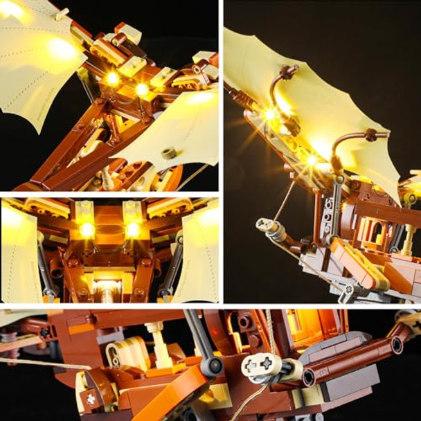 Bvoplme Led Light Kit Compatible With Lego Leonardo Da Vinci'S Flying Machine Set, Creative Lighting Compatible With Lego 10363 (Lights Only, No Models) Bvoplme Led Light Kit Compatible With Lego Leonardo Da Vinci'S Flying Machine Set, Creative Lighting Compatible With Lego 10363 (Lights Only, No Models)