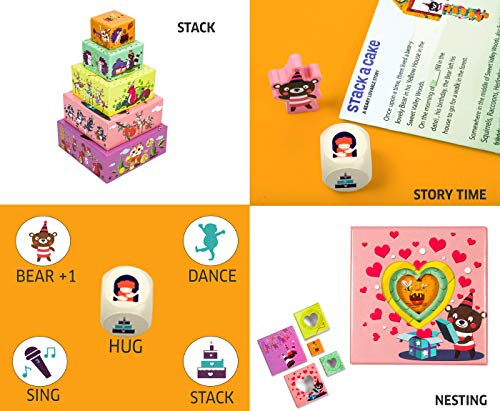Chalk And Chuckles Stack A Cake First Game For 3-6 Years. Stacking Board Game For Preschool Kids, Social Emotional Skills Development (Ages 2+), Educational S For Toddlers