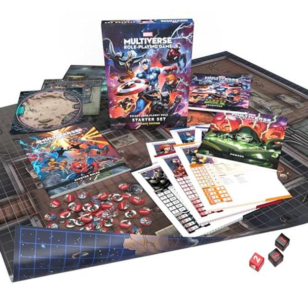 Cmonmarvel Multiverse Rpg: Escape From Planet Hulk Starter Set - Action-Packed Superhero Roleplaying Game, Strategy Game For Kids & Adults, Ages 12+, 2-7 Players, 4 Hour Playtime