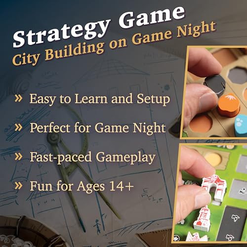 Daily Magic Games Castellans Board Game - Valeria Universe Of Games - Strategy Board Game With Dice Drafting, Resource Management, And Area Control. Game Night For 1-5 Players, Solo Game Mode