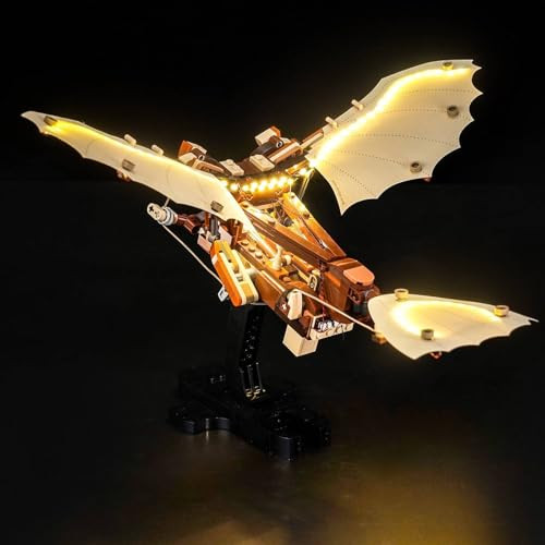 Dalded Light Kit For Lego Leonardo Da Vinci'S Flying Machine 10363, Led Lighting Kit Light Design And Configuration Compatible With Lego 10363 Building Blocks Model - Not Included The Model Set