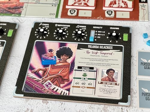 Devir Rock Hard: 1977 – Strategy Board Game For 2-5 Players, Ages 14+ – Become A Rock Star In This 70S-Themed Music Career Game With Worker Placement Mechanics – 90 Minute Playtime