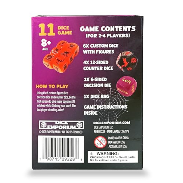 Ditch The Witch Dice Game Ditch The Witch Dice Game For Ages 8+ – Fast-Paced Family Games With Custom 6 Sided Dice, Witch Counter, And Directional Play – Halloween Fun For 2-4 Players, Perfect For Ing Or Family Game Night