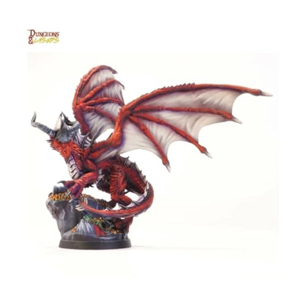 Dungeons & Lasers Dungeons & Lasers Thos Dragon Miniature Figure - Tall 5.9" Height (150Mm) With Scenic Base - 5E Compatible For Dnd And Tabletop Rpg Games - Highly Detailed And Unpainted Dungeons & Lasers Dungeons & Lasers Thos Dragon Miniature Figure - Tall 5.9" Height (150Mm) With Scenic Base - 5E Compatible For Dnd And Tabletop Rpg Games - Highly Detailed And Unpainted