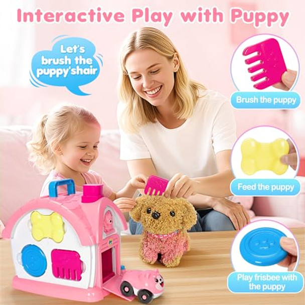 Ellinjan Montessori Toys For 1 2 3 Year Old Girl S, Baby Musical Toys 12-18 Months, 10 In 1 Bilingual Learning Toy With Sound Light, Pretend Toy With Plush Puppy, First Birthday For Toddlers Ellinjan Montessori Toys For 1 2 3 Year Old Girl S, Baby Musical Toys 12-18 Months, 10 In 1 Bilingual Learning Toy With Sound Light, Pretend Toy With Plush Puppy, First Birthday For Toddlers