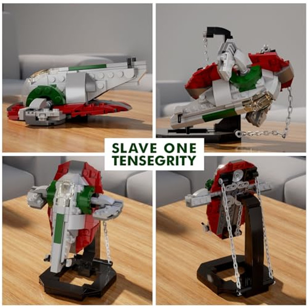Evoftior Boba Fett Starship Microfighter Tensegrity Building Set, Boba Fett Brick Figure Headz And Slave 1 Tensegrity Model Compatible With Lego - Custom Set Evoftior Boba Fett Starship Microfighter Tensegrity Building Set, Boba Fett Brick Figure Headz And Slave 1 Tensegrity Model Compatible With Lego - Custom Set