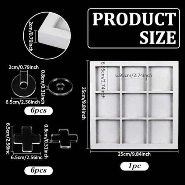 Fingerinspire Acrylic Tic Tac Toe Wood Board 10X10X0.8Inch Wood Tray With Clear Xo Acrylic Tic Tac Toe Chess Pieces Wood Board Game Classic Coffee Table Decor Decorative Wooden Travel Game For Family Fingerinspire Acrylic Tic Tac Toe Wood Board 10X10X0.8Inch Wood Tray With Clear Xo Acrylic Tic Tac Toe Chess Pieces Wood Board Game Classic Coffee Table Decor Decorative Wooden Travel Game For Family