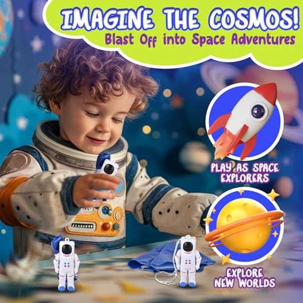 Forest & Twelfth Pack Of 48 Astronaut Paratrooper Mini Figures 3” Bulk Astronaut Toys, Fun Parachute Toys For Kids, Great As Party Favors, Stocking Stuffers, Develops Imagination Forest & Twelfth Pack Of 48 Astronaut Paratrooper Mini Figures 3” Bulk Astronaut Toys, Fun Parachute Toys For Kids, Great As Party Favors, Stocking Stuffers, Develops Imagination