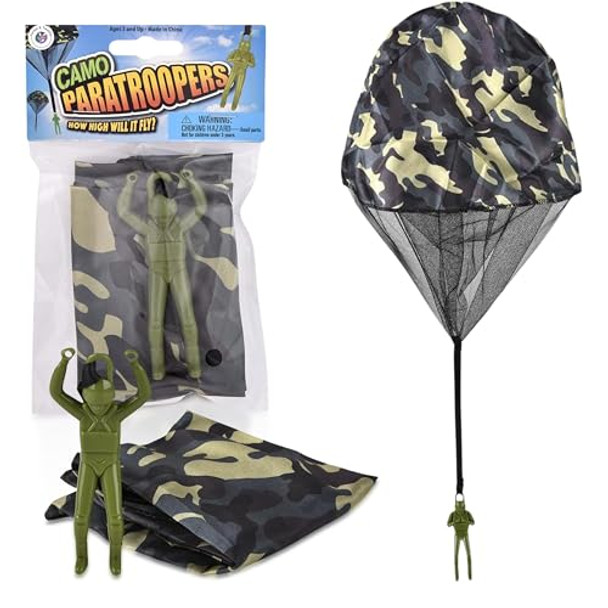 Forest & Twelfth 12Pcs Camouflage Parachute Toy For Kids, Camo Paratrooper Toy Soldier Set, Tangle , High Fly Parachute Army Men Figures For Outdoor Or Backyard Play, Army Military Party Favors Forest & Twelfth 12Pcs Camouflage Parachute Toy For Kids, Camo Paratrooper Toy Soldier Set, Tangle , High Fly Parachute Army Men Figures For Outdoor Or Backyard Play, Army Military Party Favors