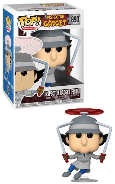 Funko Pop Animation: Inspector Gadget - Inspector Gadget Flying Vinyl Figure Funko Pop Animation: Inspector Gadget - Inspector Gadget Flying Vinyl Figure