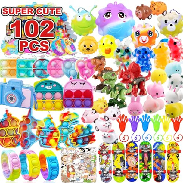 Haicoro 102 Pcs Premium Party Favors Toys For Kids,Assortment Mini Pop Fidget It Toys For All Ages Kids,Classroom Prizes,Treasure Chest,Prize Box Toys, Goody Bag Fillers,Carnival Prizes For Boys Girls 4-10 Haicoro 102 Pcs Premium Party Favors Toys For Kids,Assortment Mini Pop Fidget It Toys For All Ages Kids,Classroom Prizes,Treasure Chest,Prize Box Toys, Goody Bag Fillers,Carnival Prizes For Boys Girls 4-10