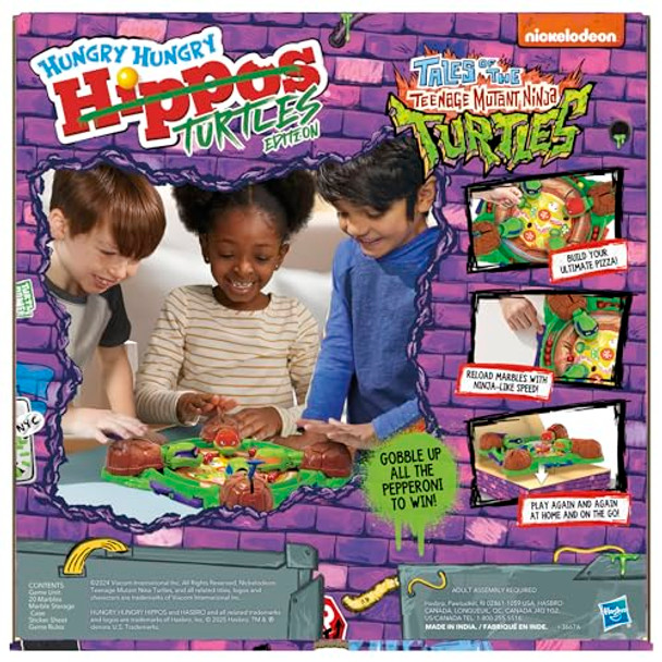 Hasbro Gaming Hippos: Teenage Mutant Ninja Turtles Edition Game Ages 4 And Up 2 To 4 Players Kids Board Games S For Preschoolers ( Exclusive)