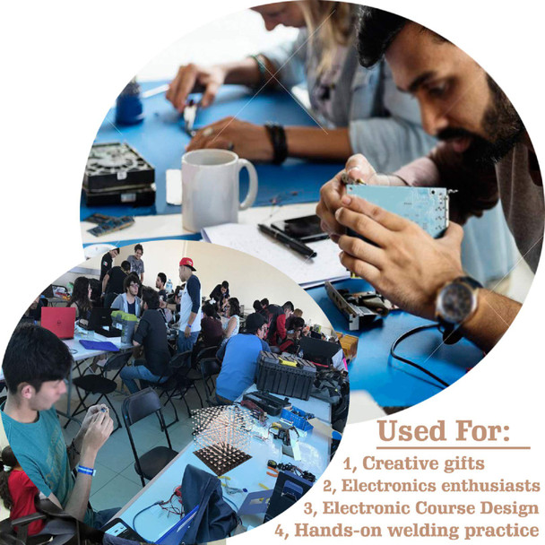 Icubesmart 3D Led Cube Light Diy Kit With 3D Animation Editing Software Squared Led 8X8X8 Electronic Toy For Children And Teenagers Learning Activities Suit(3D8S-Blue) Icubesmart 3D Led Cube Light Diy Kit With 3D Animation Editing Software Squared Led 8X8X8 Electronic Toy For Children And Teenagers Learning Activities Suit(3D8S-Blue)