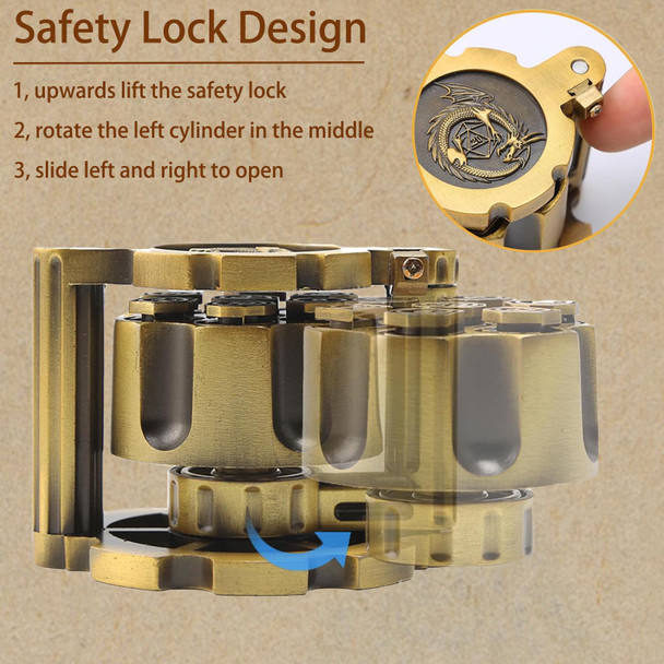 Ifcow Ifcow Metal Polyhedral Bullet Dice Set 7 Metal Bullet Shape Dice Spinning Revolver Cylinder Dice Holder, For Trpg Board Games Tabletop Games Ifcow Ifcow Metal Polyhedral Bullet Dice Set 7 Metal Bullet Shape Dice Spinning Revolver Cylinder Dice Holder, For Trpg Board Games Tabletop Games