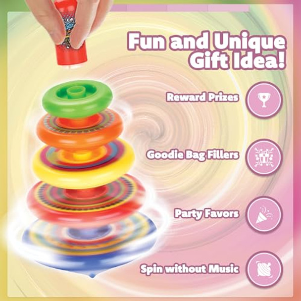 Ipidipi Toys Spineez Stacking Spinning Tops For Kids – Set Of 3, 15-Piece Ufo Spinner Toys – Ideal Birthday Party Favors, Goodie Bag Stuffers, School Prizes, Classroom Rewards For Boys & Girls Ipidipi Toys Spineez Stacking Spinning Tops For Kids – Set Of 3, 15-Piece Ufo Spinner Toys – Ideal Birthday Party Favors, Goodie Bag Stuffers, School Prizes, Classroom Rewards For Boys & Girls