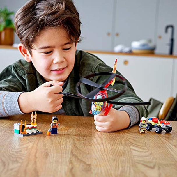 Lego City Fire Helicopter Response 60248 Firefighter Toy, Fun Building Set For Kids (93 Pieces)