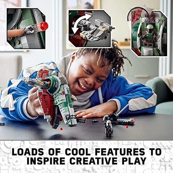 Lego Star Wars Boba Fett Starship 75312 Building Toy - Mandalorian Model Set Featuring Iconic Starfighter With Rotating Wings And 2 Minifigures, Fun And Imaginative Build For Kids Age 9+ Lego Star Wars Boba Fett Starship 75312 Building Toy - Mandalorian Model Set Featuring Iconic Starfighter With Rotating Wings And 2 Minifigures, Fun And Imaginative Build For Kids Age 9+