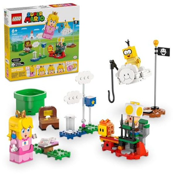 Lego Super Mario Adventures With Interactive Peach Princess Toy, Super Mario Playset For Kids, Yellow Toad Figure, Nintendo Toy For Girls, Boys And Any Gamers Ages 6 And Up, 71441