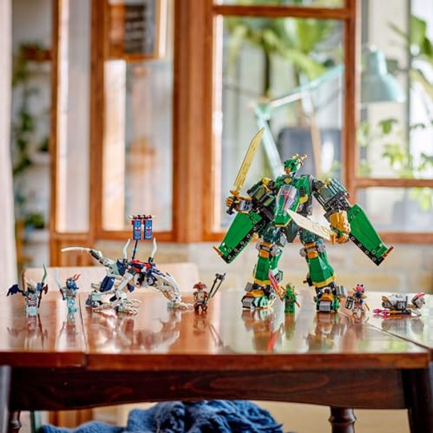 Lego Ninjago Lloyd'S Jet Mech Building Toy - Model Building Kit For Boys & Girls, Ages 9+ - Transforming Playset For Kids W/ 5 Ninja Toy Minifigures - Dragons Rising Idea For Birthdays - 71845