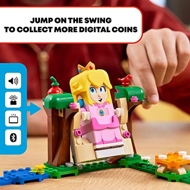 Lego Super Mario Adventures With Peach Starter Course, Buildable Game, Toy With Interactive Figure, Yellow Toad & Lemmy, Birthday Idea For Kids, Girls & Boys, 71403