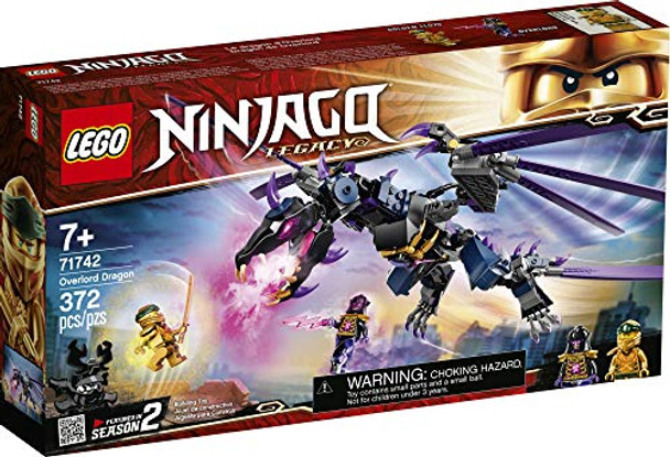 Lego Ninjago Legacy Overlord Dragon 71742 Ninja Playset Building Kit Featuring Posable Dragon Toy, (372 Pieces)