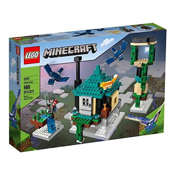 Lego Minecraft The Sky Tower 21173 Fun Floating Islands Building Kit Toy With A Pilot, 2 Flying Phantoms And A Cat (565 Pieces) Lego Minecraft The Sky Tower 21173 Fun Floating Islands Building Kit Toy With A Pilot, 2 Flying Phantoms And A Cat (565 Pieces)