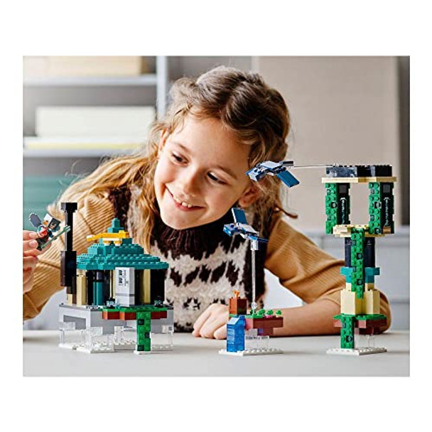 Lego Minecraft The Sky Tower 21173 Fun Floating Islands Building Kit Toy With A Pilot, 2 Flying Phantoms And A Cat (565 Pieces) Lego Minecraft The Sky Tower 21173 Fun Floating Islands Building Kit Toy With A Pilot, 2 Flying Phantoms And A Cat (565 Pieces)