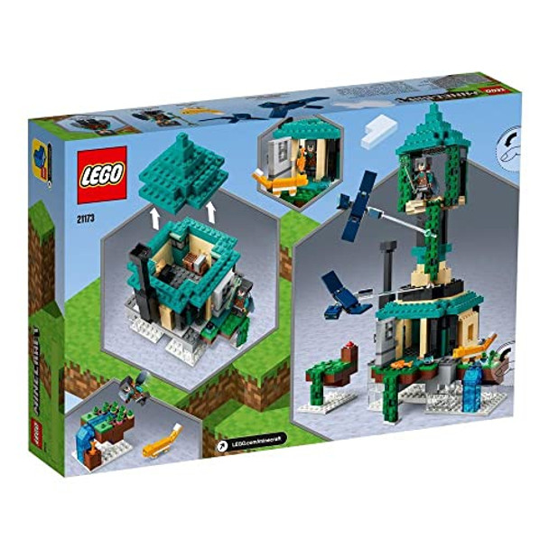 Lego Minecraft The Sky Tower 21173 Fun Floating Islands Building Kit Toy With A Pilot, 2 Flying Phantoms And A Cat (565 Pieces) Lego Minecraft The Sky Tower 21173 Fun Floating Islands Building Kit Toy With A Pilot, 2 Flying Phantoms And A Cat (565 Pieces)
