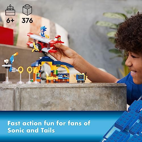 Lego Sonic The Hedgehog Tails’ Workshop And Tornado Plane 76991 Building Toy Set, Airplane Toy With 4 Sonic Figures And Accessories For Creative Role Play, For 6 Year Olds Who Love Gaming
