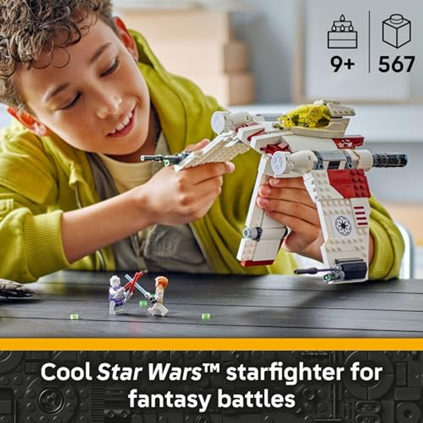 Lego Star Wars: The Clone Wars V-19 Torrent Starfighter Building Toy - Pretend Play Set For Boys & Girls, Ages 9+ - Starship Model Kit W/ 3 Minifigures - Idea For Birthdays - 75432 Lego Star Wars: The Clone Wars V-19 Torrent Starfighter Building Toy - Pretend Play Set For Boys & Girls, Ages 9+ - Starship Model Kit W/ 3 Minifigures - Idea For Birthdays - 75432