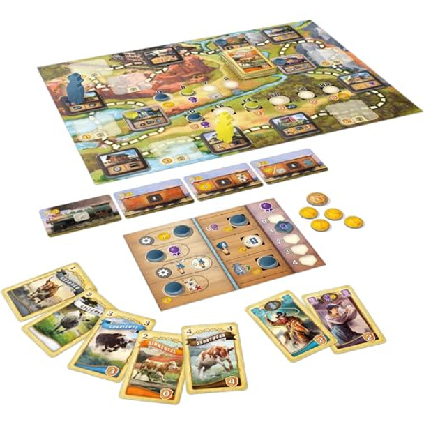 Lookout Great Western Trail El Paso Board Game - Fast-Paced Cattle Trade Strategy Game, Compact, Travel-Friendly For Kids & Adults, Ages 12+, 1-4 Players, 60-90 Min Playtime Made By Lookout Games