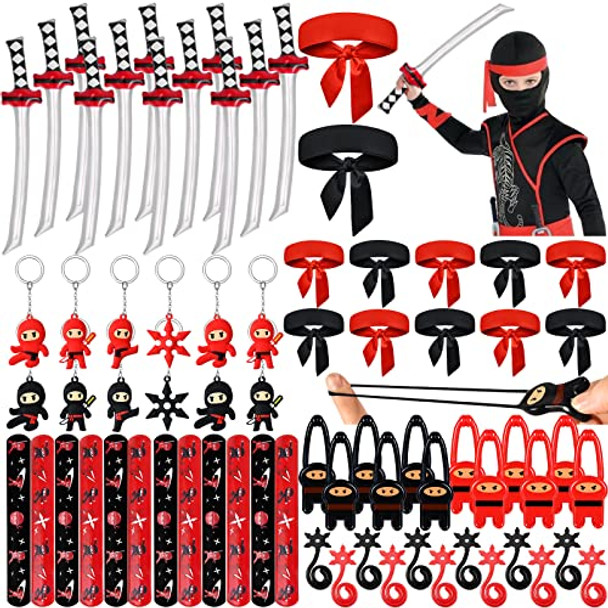 Lorfancy 72 Pcs Ninja Party Favors Supplies Kids Ninja Toys Headbands Slap Bracelets Stickers Keychains Accessories Boys Ninja Samurai Birthday Party Decorations Goodie Bag Fillers S Lorfancy 72 Pcs Ninja Party Favors Supplies Kids Ninja Toys Headbands Slap Bracelets Stickers Keychains Accessories Boys Ninja Samurai Birthday Party Decorations Goodie Bag Fillers S