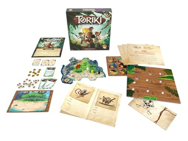 Lucky Duck Games Toriki: The Castaway Island Cooperative Family Game 1-4 Players, Ages 8+ 6-8 Hours Of Adventure