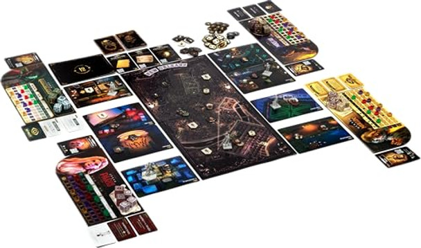 Lucky Duck Games The Dark Quarter Cooperative, App-Driven Strategy Game 1-4 Players, Ages 18+ 120-180 Minute Gameplay