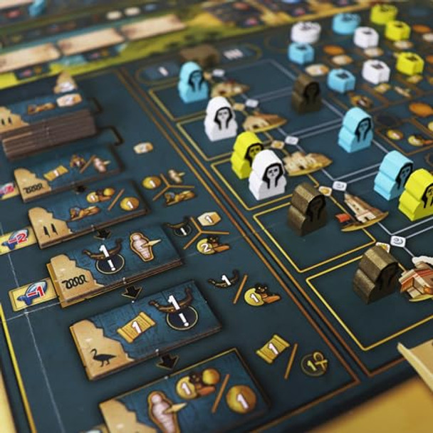 Ludonova Men-Nefer Board Game - Journey Through Ancient Egypt Worker Placement Strategy Game, Family Fun For Kids & Adults, Ages 14+, 1-4 Players, 60-120 Minute Playtime