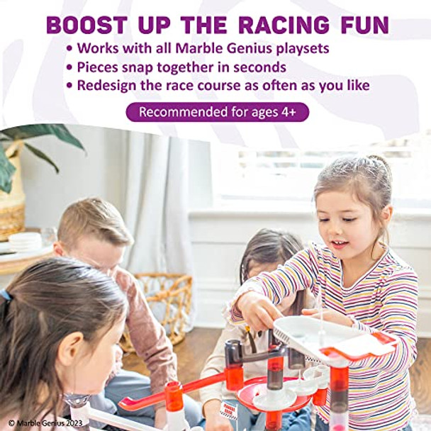 Marble Genius Marble Racing Booster Set - 10 Pieces Total (Marbles Not Included), Construction Building Blocks Toys For Ages 3 And Above, With Instruction App Access, Add-On Set Marble Genius Marble Racing Booster Set - 10 Pieces Total (Marbles Not Included), Construction Building Blocks Toys For Ages 3 And Above, With Instruction App Access, Add-On Set