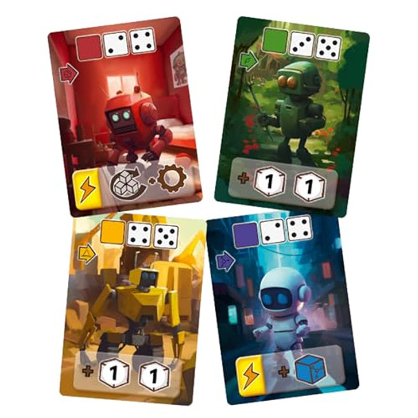 Matagot Sparks Board Game - Built A Robot Factory In A Dice Drafting Strategy Game For Kids & Adults, Ages 12+, 1-4 Players, 45 Minute Playtime, Made By Surfin' Meeple