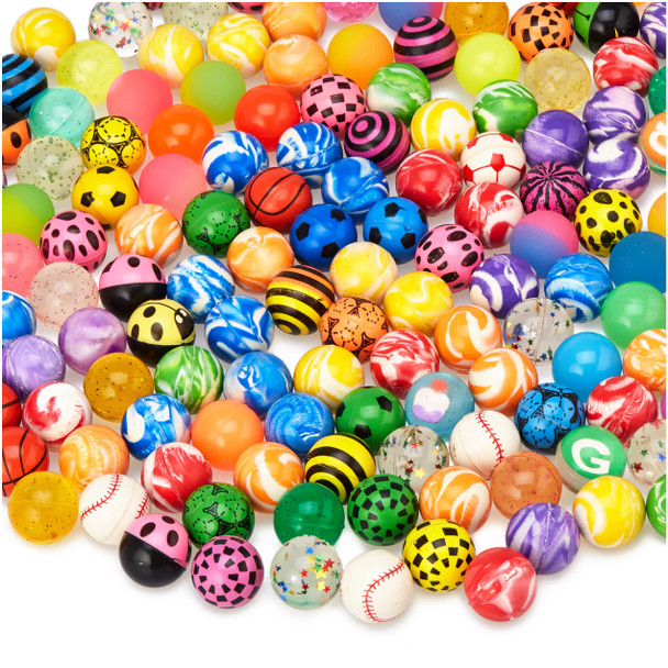 Matican Bouncy Balls Bulk, Assorted Design Rubber High Bouncing Balls For Kids, Party Favors, Carnival Prizes Matican Bouncy Balls Bulk, Assorted Design Rubber High Bouncing Balls For Kids, Party Favors, Carnival Prizes